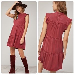 Anthropologie Jenee tiered tunic dress